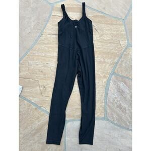 lululemon athletica Black Sleeveless Jumpsuit Romper